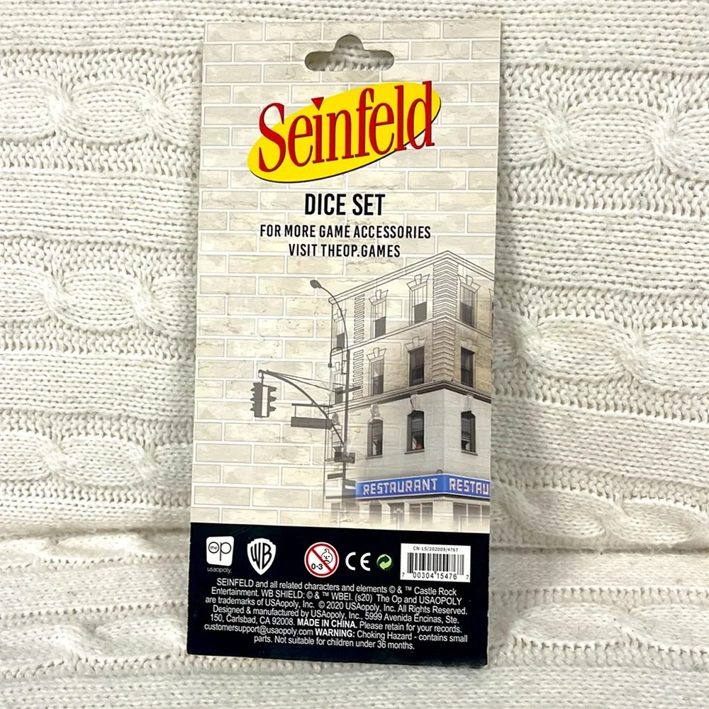BNIB COLLECTIBLE SEINFELD 6PC DICE SET BY USOPOLY GREAT FOR GAME NIGHT - Picture 5 of 7